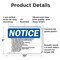 Signmission End Of Week Shutdown Flammable Material OSHA Notice Sign, Plastic, 10in W x 7in L, 2PK OS-2PACK-NS-P-710-L-12039 - alternate 3